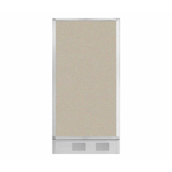 Versare Hush Panel Configurable Cubicle Partition 2' x 4' Sand Fabric w/ Cable Channel 1855216 - main